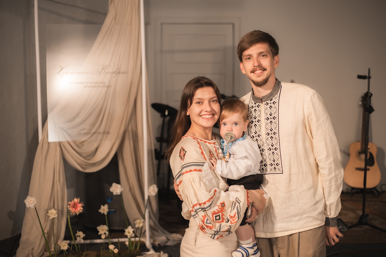 Kostia, Lana and their son Nazar in Odesa, Ukraine